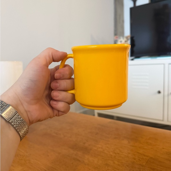 Yellow Plastic Pioneer #115 Yellow Melamine Drinkware Mug Vintage Thailand Made - Picture 9 of 12